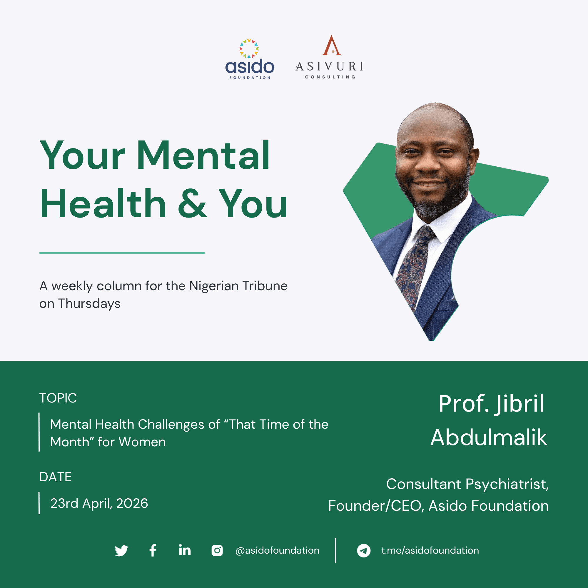 Mental Health Challenges of “That Time of the Month” for Women