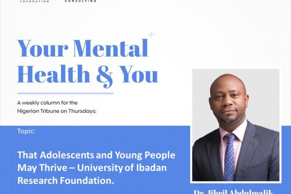 That Adolescents and Young People May Thrive – University of Ibadan Research Foundation